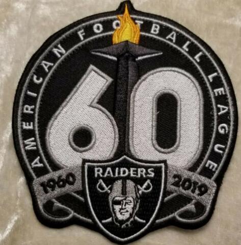 Raiders 60th Anniversary Patch