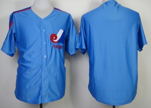 Montreal Expos Blank 1982 Blue Throwback Jersey