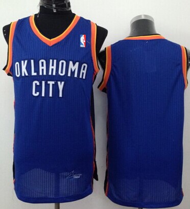 Oklahoma City Thunder Blank Blue Swingman Jersey