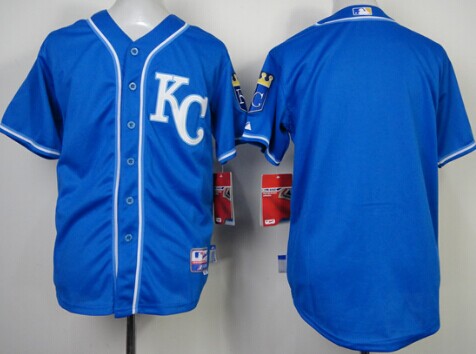 Kansas City Royals Blank 2014 Blue Kids Jersey