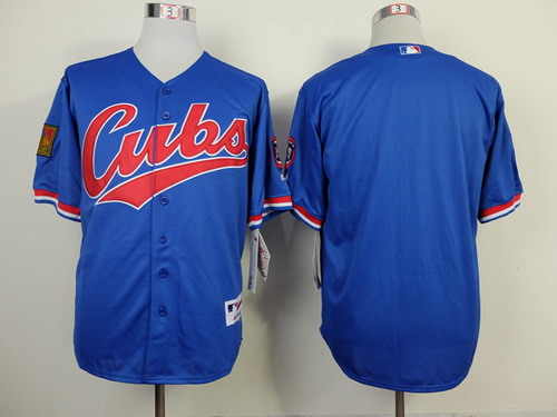 Chicago Cubs Blank 1994 Blue Jersey