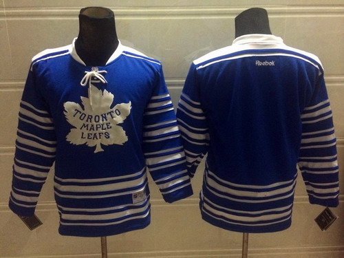 Toronto Maple Leafs Blank 2014 Winter Classic Blue Kids Jersey