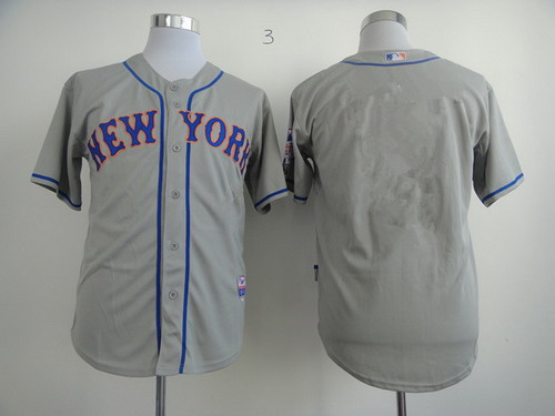 New York Mets Blank Gray Jersey