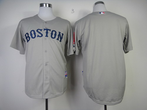 Boston Red Sox Blank Gray Jersey