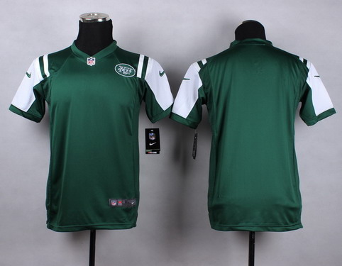 Nike New York Jets Blank Green Game Kids Jersey