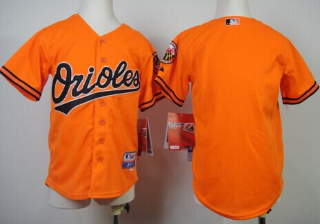 Baltimore Orioles Blank Orange Kids Jersey 
