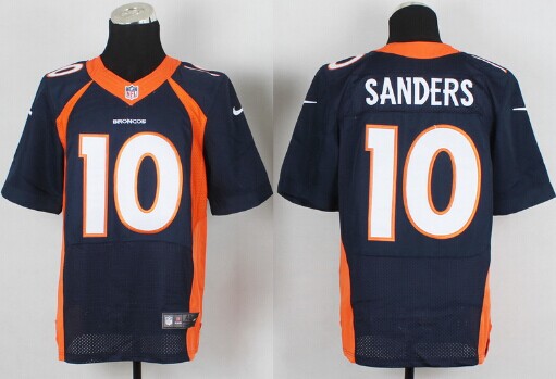 Nike Denver Broncos #10 Emmanuel Sanders 2013 Blue Elite Jersey