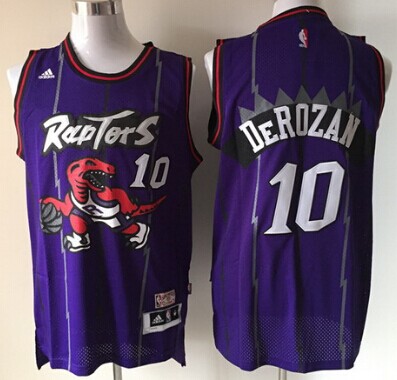 Toronto Raptors #10 Demar DeRozan Hardwood Classic Purple Swingman Jersey