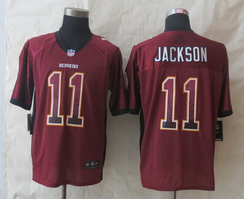 Nike Washington Redskins #11 DeSean Jackson Drift Fashion Red Elite Jersey