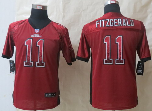Nike Arizona Cardinals #11 Larry Fitzgerald Drift Fashion Red Kids Jersey