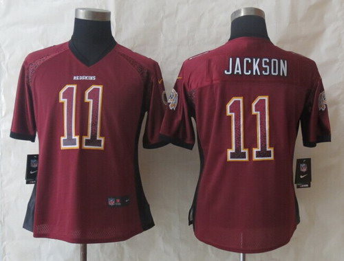 Nike Washington Redskins #11 DeSean Jackson Drift Fashion Red Womens Jersey