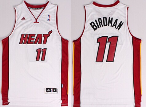 Miami Heat Blank #11 Birdman Nickname White Swingman Jersey
