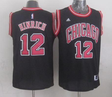 Chicago Bulls #12 Kirk Hinrich Revolution 30 Swingman 2014 New Black Jersey