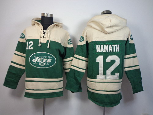 New York Jets #12 Joe Namath 2014 Green Hoodie
