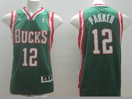 Milwaukee Bucks #12 Jabari Parker Revolution 30 Swingman Green Jersey