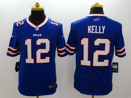 Nike Buffalo Bills #12 Jim Kelly 2013 Blue Limited Jersey