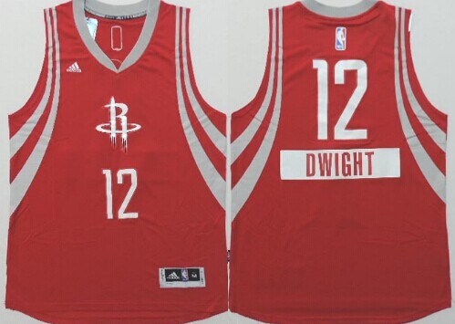 Houston Rockets #12 Dwight Howard Revolution 30 Swingman 2014 Christmas Day Red Jersey