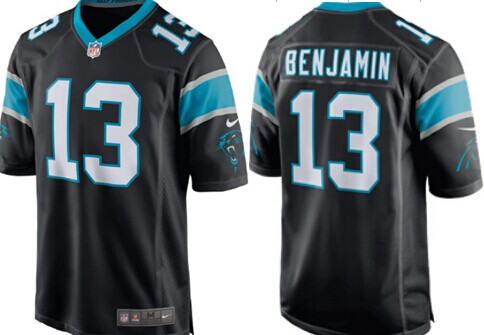 Nike Carolina Panthers #13 Kelvin Benjamin Black Game Jersey