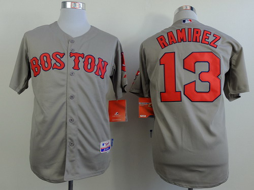 Boston Red Sox #13 Hanley Ramirez 2014 Gray Jersey