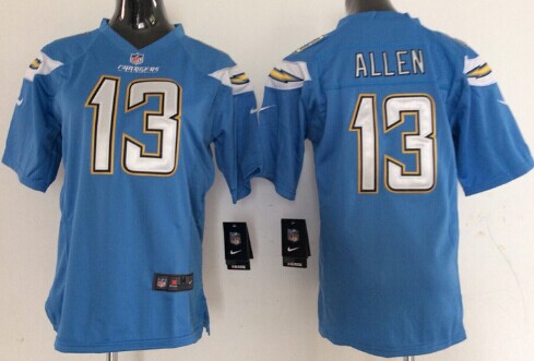 Nike San Diego Chargers #13 Keenan Allen 2013 Light Blue Game Womens Jersey