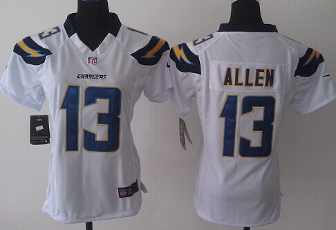 Nike San Diego Chargers #13 Keenan Allen 2013 White Limited Womens Jersey
