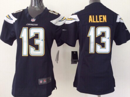 Nike San Diego Chargers #13 Keenan Allen 2013 Navy Blue Game Womens Jersey