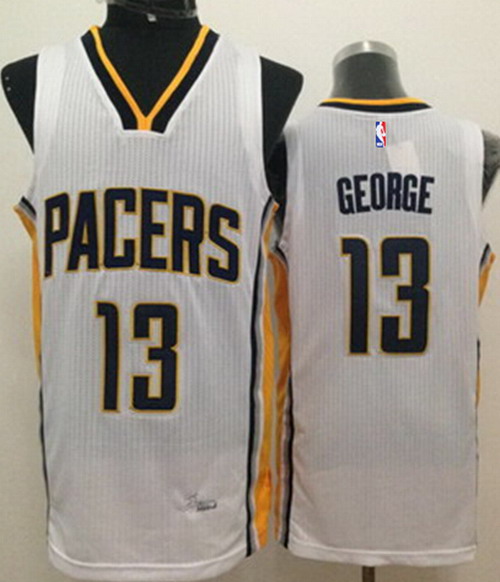 Indiana Pacers #24 Paul George Revolution 30 Swingman White Jersey