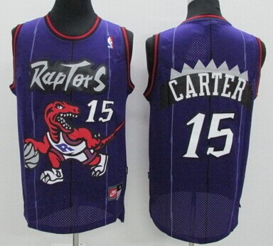Toronto Raptors #15 Vince Carter Hardwood Classic Purple Swingman Jersey