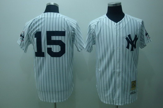 New York Yankees #15 Thurman Munson 1973 White Throwback Jersey