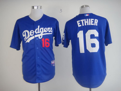 Los Angeles Dodgers #16 Andre Ethier Blue Jersey