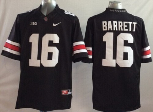 Ohio State Buckeyes #16 J.T. Barrett 2014 Black Limited Kids Jersey