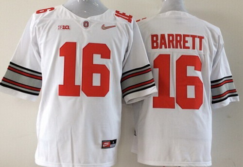 Ohio State Buckeyes #16 J.T. Barrett 2014 White Limited Kids Jersey