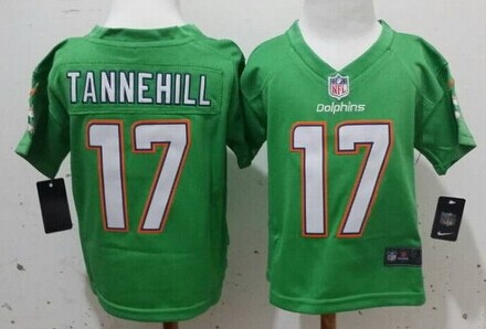 Nike Miami Dolphins #17 Ryan Tannehill 2013 Green Toddlers Jersey