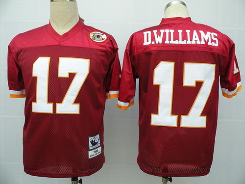Washington Redskins #17 Doug Williams Red Throwback Jersey