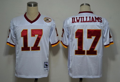 Washington Redskins #17 Doug Williams White Throwback Jersey