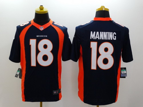 Nike Denver Broncos #18 Peyton Manning 2013 Blue Limited Jersey