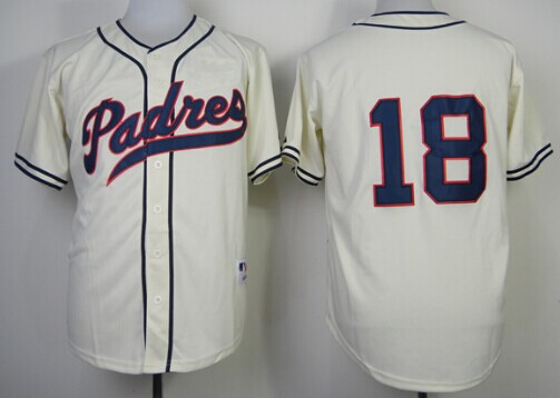 San Diego Padres #18 Carlos Quentin 1948 Cream Jersey