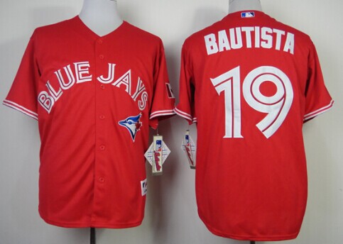 Toronto Blue Jays #19 Jose Bautista Red Jersey