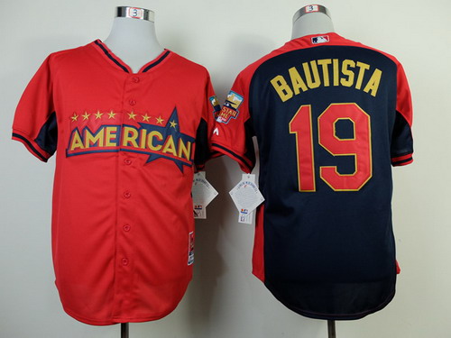 Toronto Blue Jays #19 Jose Bautista 2014 All-Star Red Jersey