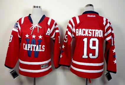 Washington Capitals #19 Nicklas Backstrom 2015 Winter Classic Red Kids Jersey