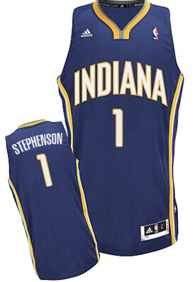 Indiana Pacers #1 Lance Stephenson Navy Blue Swingman Jersey