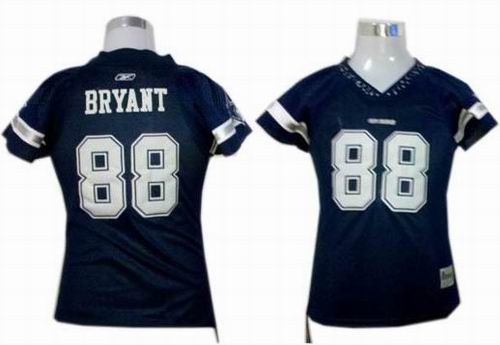Dallas Cowboys #88 Bryant Blue Womens Field Flirt Fashion Jersey 