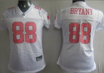 Dallas Cowboys #88 Bryant White Womens Sweetheart Jersey