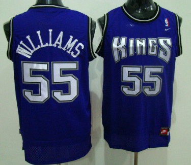 Sacramento Kings #55 Jason Williams Purple Swingman Jersey
