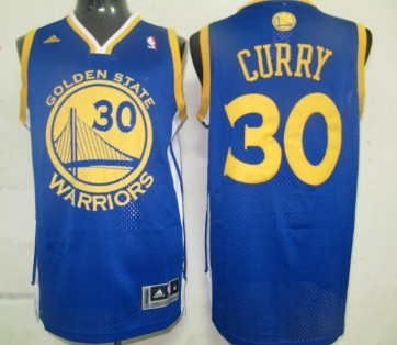Golden State Warriors #30 Stephen Curry Blue Swingman Jersey 