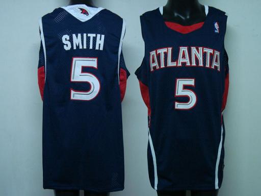 Atlanta Hawks #5 Josh Smith Blue Swingman Jersey
