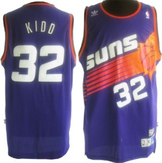 Phoenix Suns #32 Jason Kidd Purple Swingman Throwback Jersey