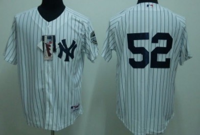 New York Yankees #52 CC Sabathia White Jersey 