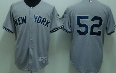 New York Yankees #52 CC Sabathia Gray Jersey 