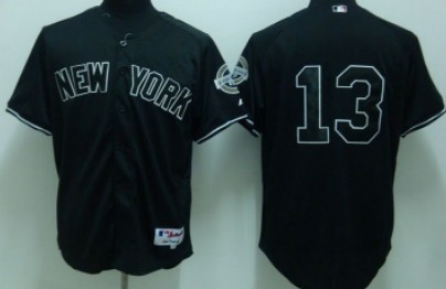 New York Yankees #13 Alex Rodriguez Black Jersey 